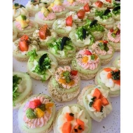 canapés vegetarianos