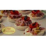 100 Mini Pizzas de coctel